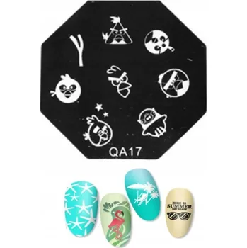 Šablona na nehty pro razítkování, zdobení hybridních nehtů