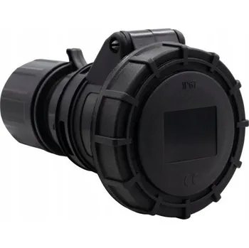 Elektrická zásuvka Hermetická Elektrická Zásuvka F-Elektro černá