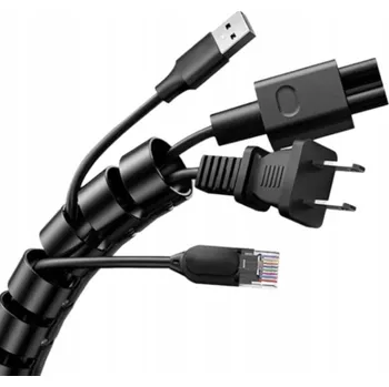 kabelová chránička Kabelová spirála / Ochranná hadice na kabely 20 mm - černá, 2 metry