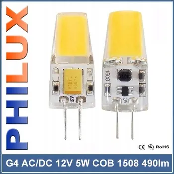 Žárovka LED žárovka G4 12V AC/DC 5W 1508 COB 490lm studená bílá