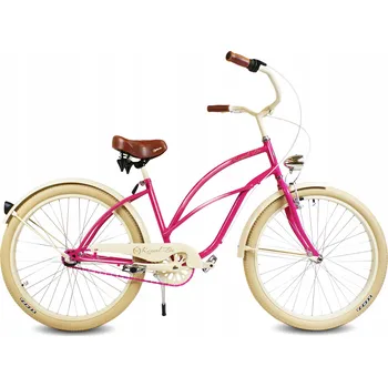 Městské kolo Městské kolo RoyalBi Rower miejski 26 RASPBERRY damski różowy rám 18,5 palce kolo 26" růžové