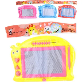 Magnetická kreslící tabulka Tabulka magická kreslící šnek set s kouzelným perem a 3 razítky 4 barvy