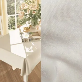 Prostěradlo Moderní jemný ubrus krémová látka jednobarevný Kalnes 110x150cm