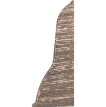 Podlahová lišta Pravá koncovka k soklové liště 62mm PVC DUB