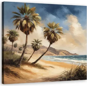 Obraz Obraz na plátně, Palmy Moře Tropická krajina 30x30