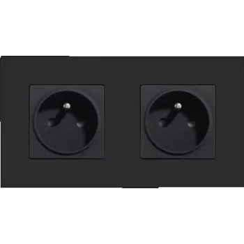 Elektrická zásuvka Černá Elektrická Zásuvka do zdi BSEED