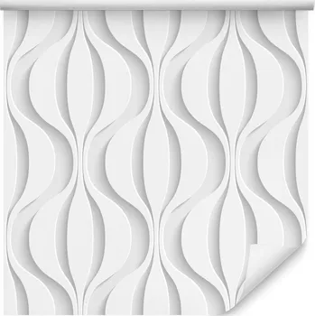 Fototapeta Tapeta do Ložnice Abstrakce Prostorové Vlny 3D