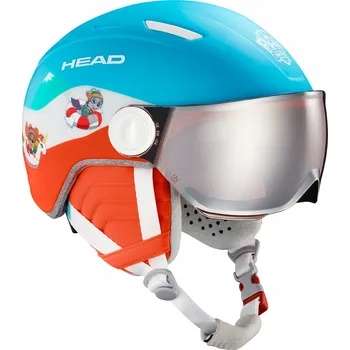 Dětská lyžařská helma HEAD Mojo Visor Paw blue XXS