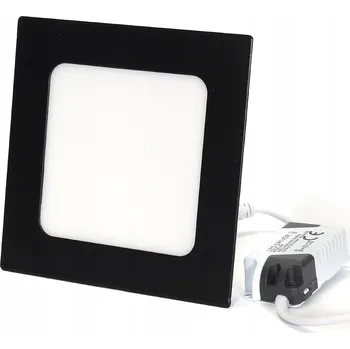 LED panel LED panel pod omítku čtverec černý 6W 3000K PL-B03