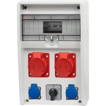 Rozvaděč Rozvodnice 12S 16A 5p, 32A 5p, 2x230V, L/P /12M