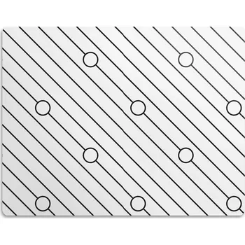 Miska pro psa Pro psa kočku podložka pod misku Šablona s proužky 90x60