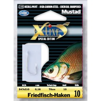 Rybářský háček Háčky na vodu, plovoucí háčky, s návazcem, s protihrotem Mustad 66/88/5 10 ks