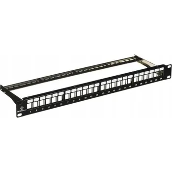 Patch panel Patch panel prázdný 24 portů rack 1U 19" pro keystone moduly ALANTEC