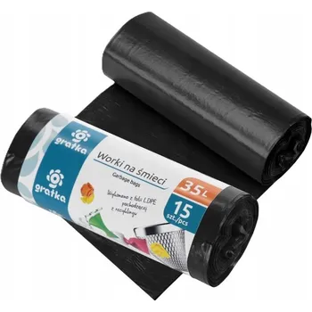 Pytle na odpadky GRATKA Sáčky na odpad 35l LDPE 15ks