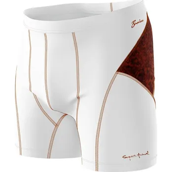 Pánské funkční trenýrky SKULL bílá Bamboo Ultra - Hnědá / XL