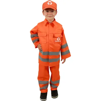 Karnevalový kostým KARNEVAL Šaty Popelář (116-128cm) 6-8 let Eko *KOSTÝM*