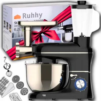 Kuchyňský robot Kuchyňský robot Ruhhy Kuchyňský robot s mlýnkem na maso 2200W 2200 W černý