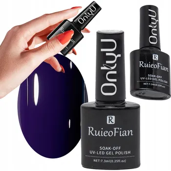 Lak na nehty Fialový hybridní lak na nehty s leskem UV OnlyU/L066