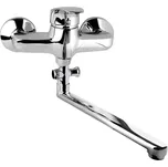 Mereo Nástěnná baterie do byt. jádra, Sonáta, 100 mm, s plochým ramínkem 300 mm, bez příslušentví, chrom