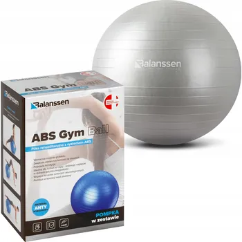 Gymnastický míč Rehabilitační míč s ABS systémem Balanssen Gym Ball 55 cm šedý
