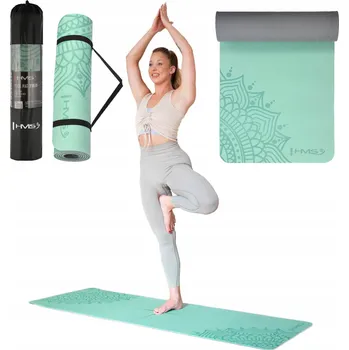 podložka na cvičení Prostiskluzová podložka na cvičení fitness aerobik jógy pilates YM10 HMS