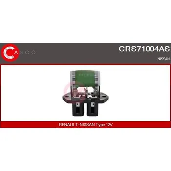 Ventilátor topení a klimatizace Odpor, vnitřní tlakový ventilátor CASCO CRS71004AS