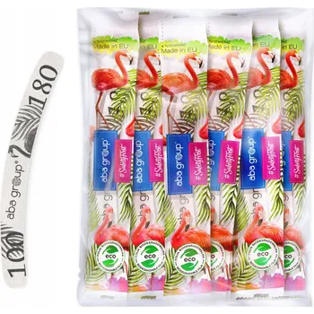 Pilníky na nehty Aba Group Slim Plameňák banán 100/180, 25 ks