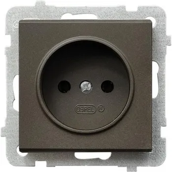 Elektrická zásuvka Elektrická Zásuvka Ospel hnědá
