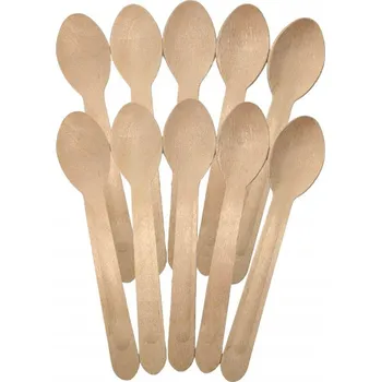 Příbor Velké dřevěné lžíce a lžičky - 20 ks