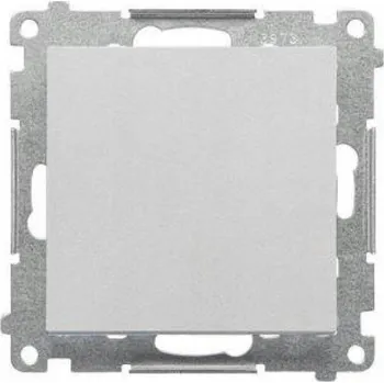 vypínač S.55 Spínací tlačítko bez piktogramu 10AX 250V hliník matný TP1.01/143