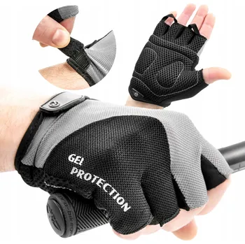 Cyklistické rukavice Cyklistické rukavice Accent L šedé