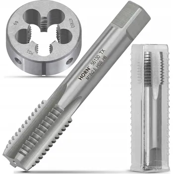 Závitořezný nástroj Závitník M18 ruční M18x2.5 DIN-352/1P + Závitové očko sada závitníků