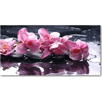 Obraz Kuchyňský panel Růžová orchidej 140x70 cm + LEPIDLO