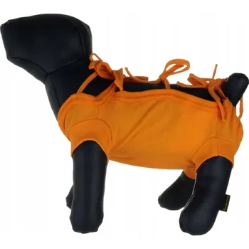 Obleček pro psa Pooperační obleček Grande Finale oranžový XXS