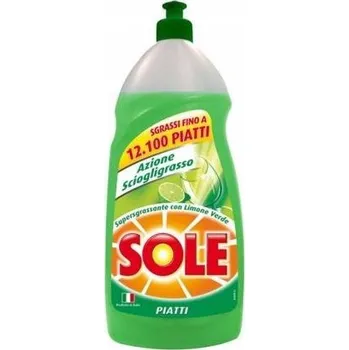 Mycí prostředek Prostředek na mytí nádobí Sole zelený s vůní citron 1,1 l