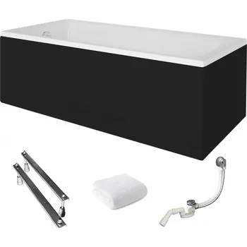 Vana Obdélníková akrylátová vana Besco Talia, boční odtok, 120 x 70 cm