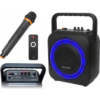 Bluetooth reproduktor BLUETOOTH REPRODUKTOR RÁDIO FM BOOMBOX USB MP3 KARAOKE MIKROFON DÁLKOVÉ OVLÁDÁNÍ 100W AUX