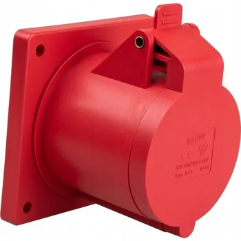 Elektrická zásuvka Ospel červená Elektrická Zásuvka