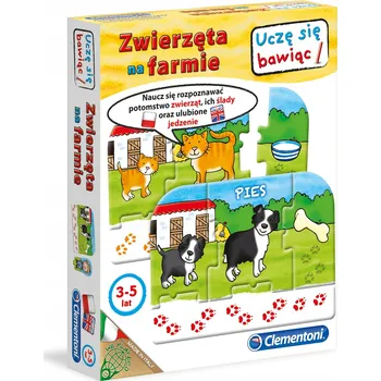 Desková hra Společenská hra Zvířata na farmě Clementoni