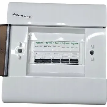 Rozvaděč Rozvodnice nástěnná s 5 jističi 1-fázovými, připravená k montáži