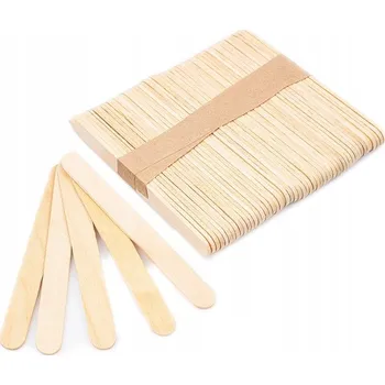 Obraz ŠPACHTLE NA VOSK Dřevěné tyčinky MINI 50 Ks