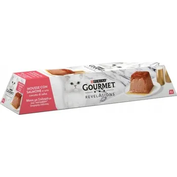 Krmivo pro kočku Vlhké krmivo Gourmet Revelations pěna losos 4x57 g