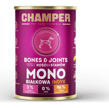 Krmivo pro psa Vlhké krmivo pro psy CHAMPER Bones&Joints s krůtím masem 400 g