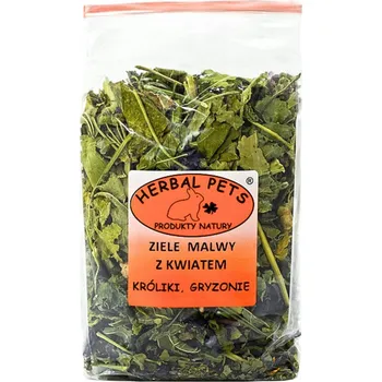 Krmivo pro hlodavce Bylinky a květ divoké slézy – Přírodní pomoc pro králíky a hlodavce 70 g