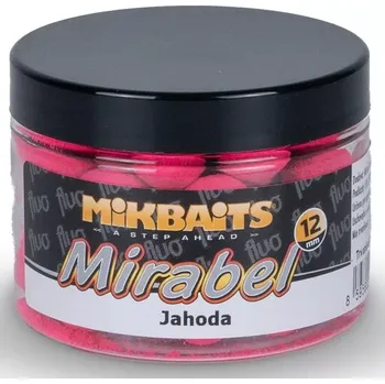 Boilies MIKBAITS Mirabel Fluo boilie Jahoda 150ml 12mm (MIKBAITS Mirabel Fluo boilie Jahoda 150ml 12mm)