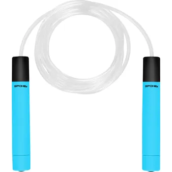 Švihadlo Švihadlo SPOKEY-GLOW Children rope lightning Modrá 280 cm