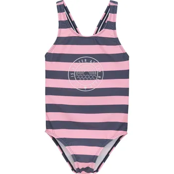 Dívčí plavky Dívčí plavky COLOR KIDS-Swimsuit W. Chestprint, AOP, vintage indigo Modrá 128