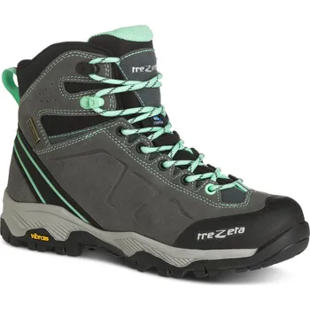 Dětská fitness obuv Dámská vysoká turistická obuv TREZETA-Drift Ws Wp, Dark grey/Green Šedá 41