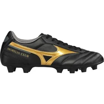 Kopačky Pánské kopačky Mizuno MORELIA II CLUB MD 9.5 Černá, Zlatá