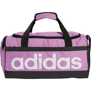 Spona na peníze Dámská cestovní taška ADIDAS-LINEAR DUFFEL S PREPUR/WHITE Fialová 25 L